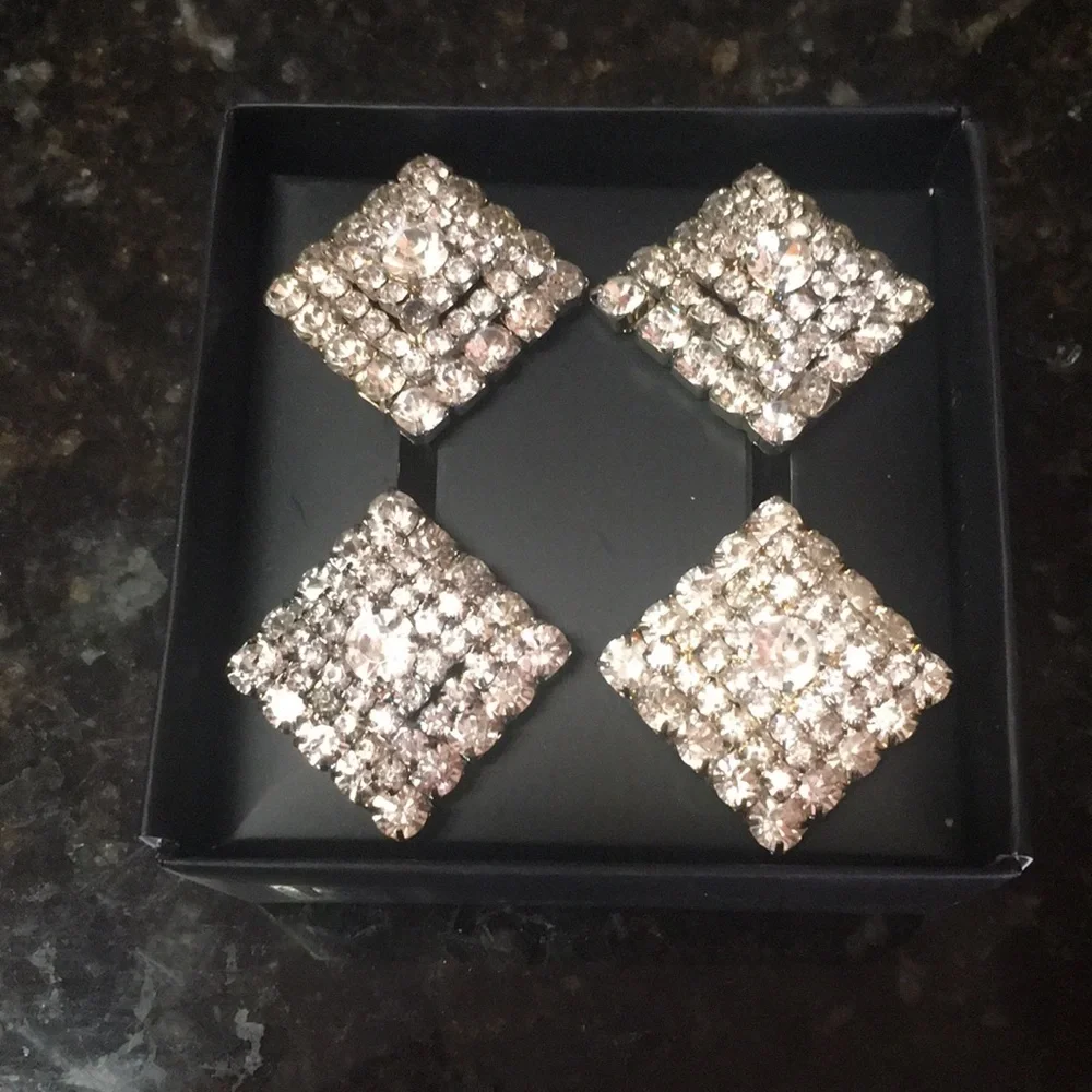 Crystal Napkin Rings Set of 4
